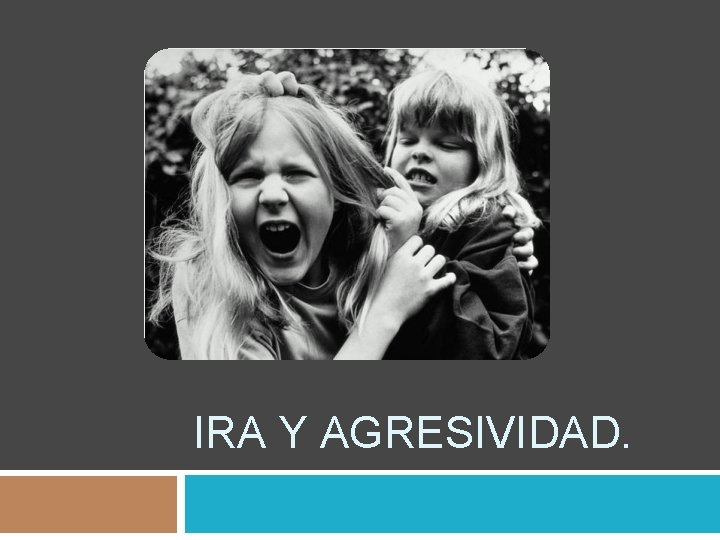 IRA Y AGRESIVIDAD. 