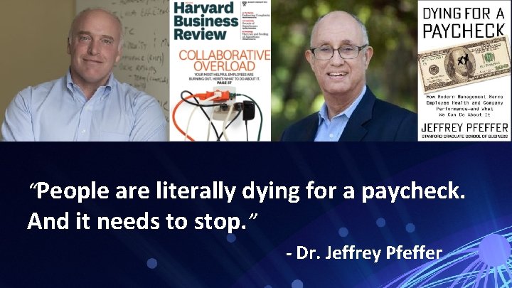 “People are literally dying for a paycheck. And it needs to stop. ” - “People are literally dying for a paycheck. And it needs to stop. ” -