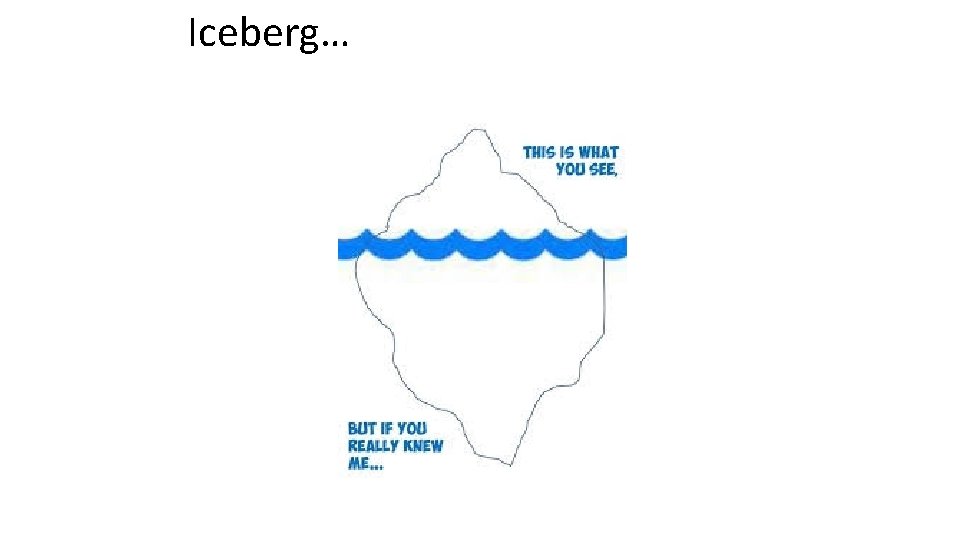 Iceberg… 
