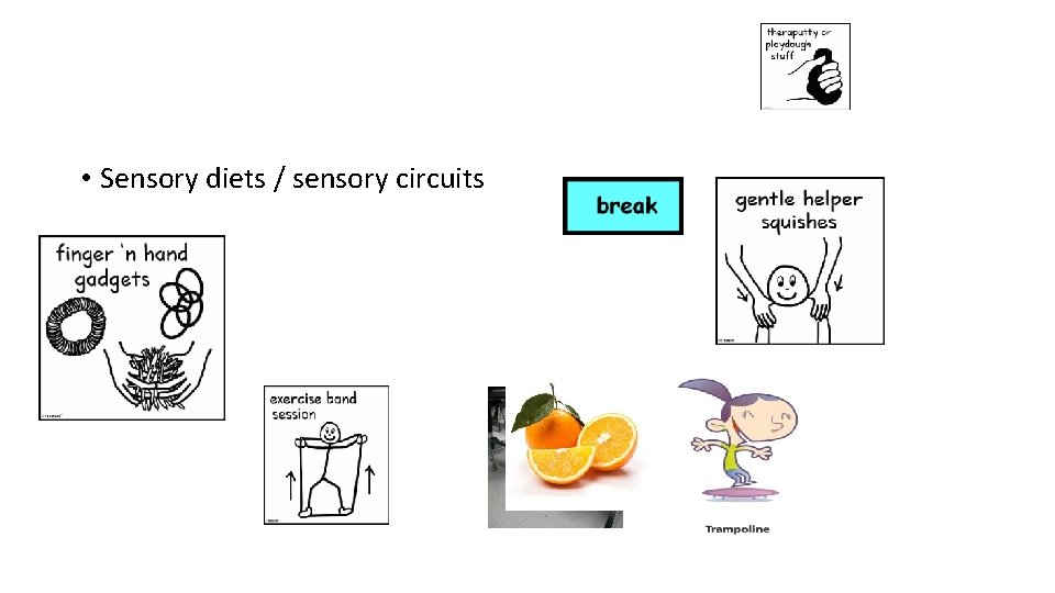  • Sensory diets / sensory circuits 