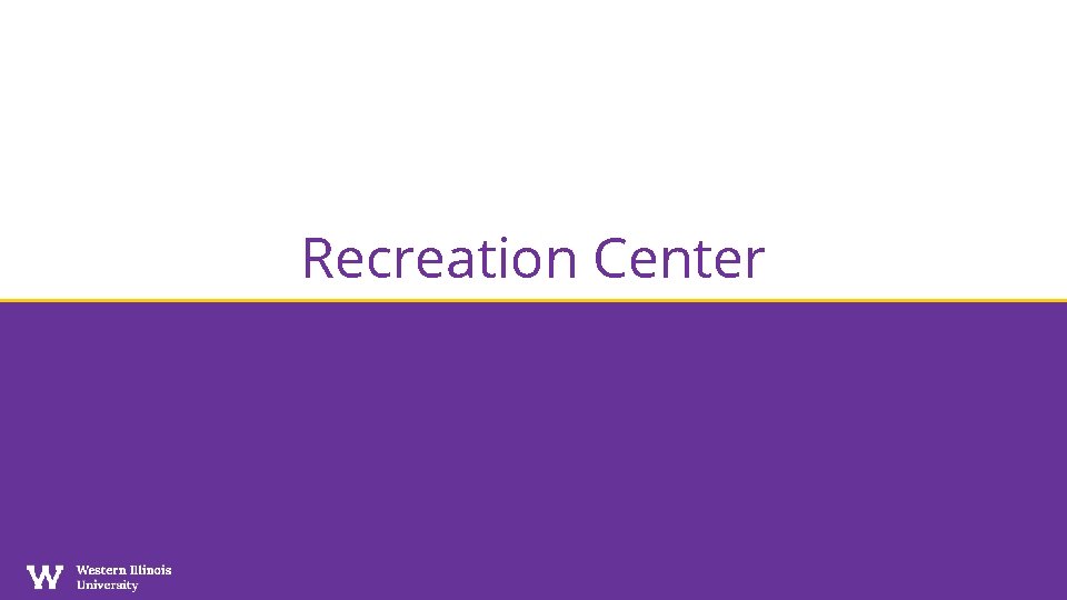 Recreation Center 