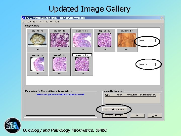 Updated Image Gallery Oncology and Pathology Informatics, UPMC 