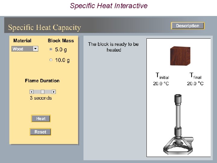 Specific Heat Interactive 