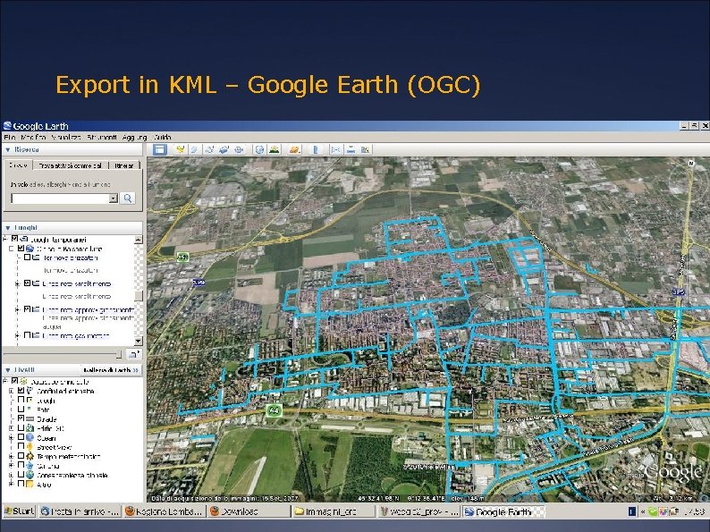 Export in KML – Google Earth (OGC) 