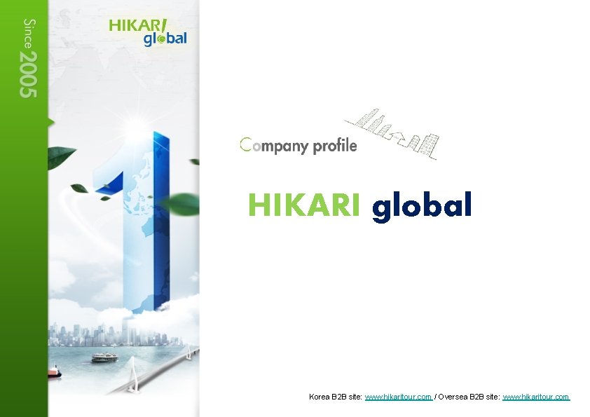 HIKARI global Korea B 2 B site: www. hikaritour. com / Oversea B 2