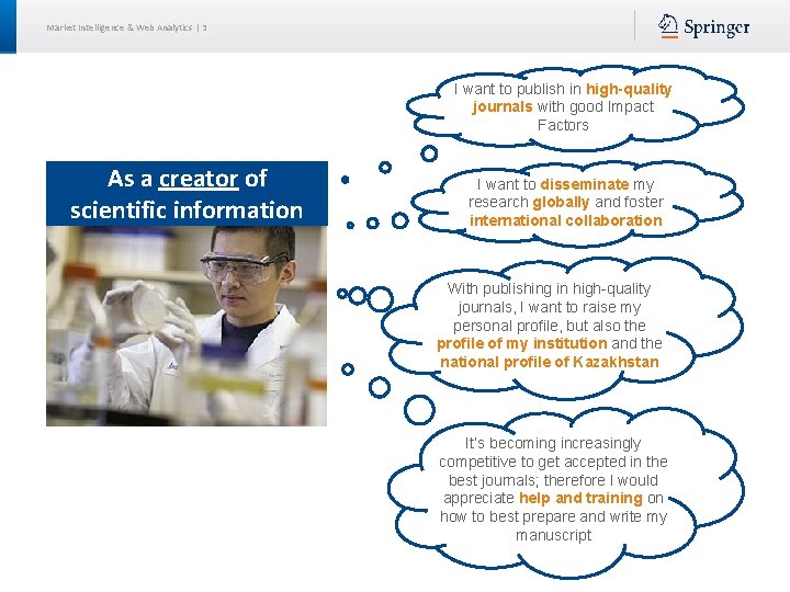 Market Intelligence & Web Analytics | 3 I want to publish in high-quality journals