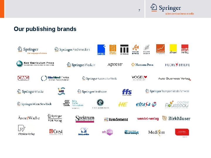 7 Our publishing brands 