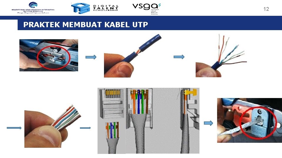 12 PRAKTEK MEMBUAT KABEL UTP 