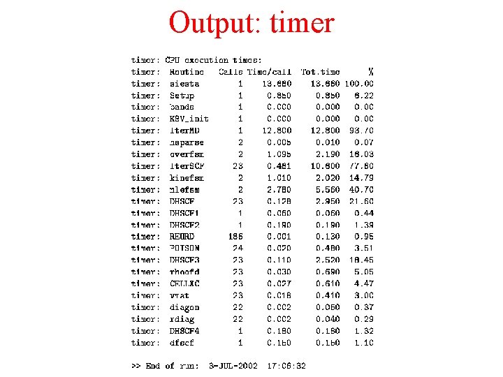 Output: timer 