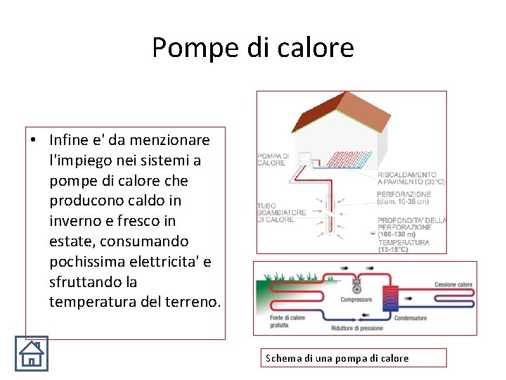 Pompe di calore • Infine e' da menzionare l'impiego nei sistemi a pompe di