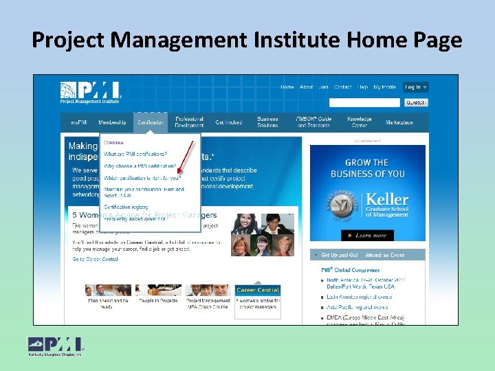 Project Management Institute Home Page 