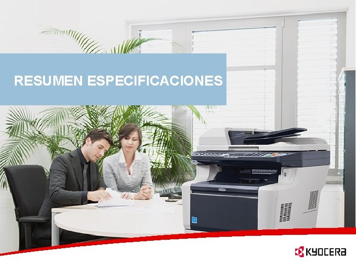 RESUMEN ESPECIFICACIONES 16 KYOCERA España 