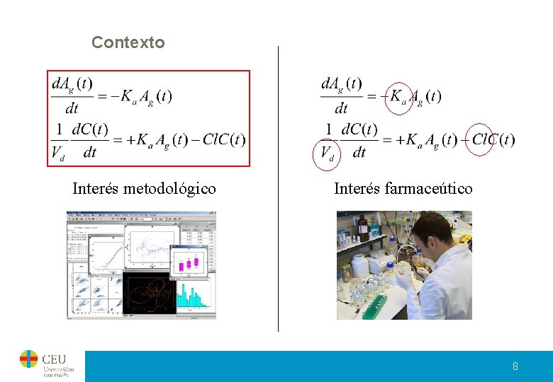 Contexto Interés metodológico Interés farmaceútico 8 Contexto Interés metodológico Interés farmaceútico 8