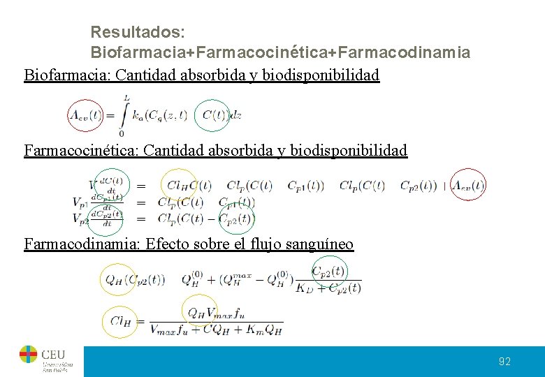 Resultados: Biofarmacia+Farmacocinética+Farmacodinamia Biofarmacia: Cantidad absorbida y biodisponibilidad Farmacocinética: Cantidad absorbida y biodisponibilidad Farmacodinamia: Efecto Resultados: Biofarmacia+Farmacocinética+Farmacodinamia Biofarmacia: Cantidad absorbida y biodisponibilidad Farmacocinética: Cantidad absorbida y biodisponibilidad Farmacodinamia: Efecto