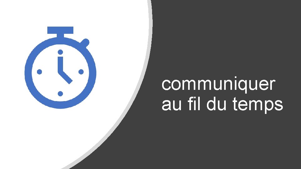 communiquer au fil du temps 