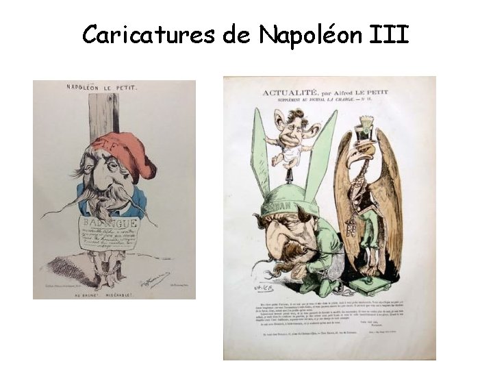 Caricatures de Napoléon III 