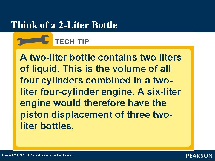 Think of a 2 -Liter Bottle A two-liter bottle contains two liters of liquid. Think of a 2 -Liter Bottle A two-liter bottle contains two liters of liquid.