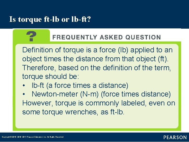 Is torque ft-lb or lb-ft? Definition of torque is a force (lb) applied to Is torque ft-lb or lb-ft? Definition of torque is a force (lb) applied to