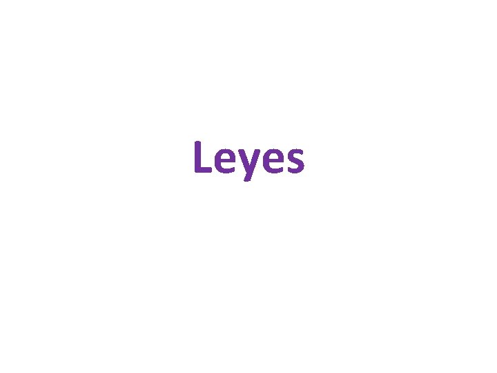 Leyes 