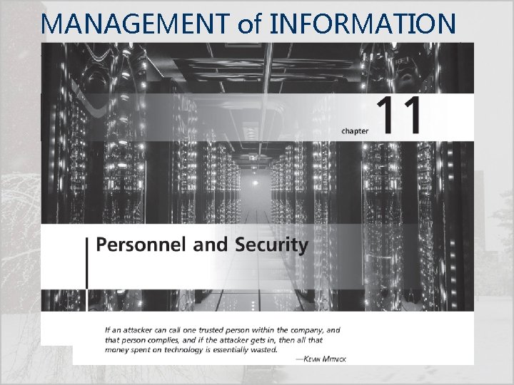 MANAGEMENT of INFORMATION SECURITY, Fifth Edition 