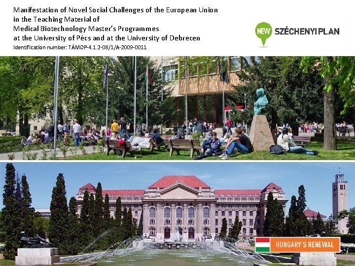 Manifestation of Novel Social Challenges of the European Union in the Teaching Material of Manifestation of Novel Social Challenges of the European Union in the Teaching Material of