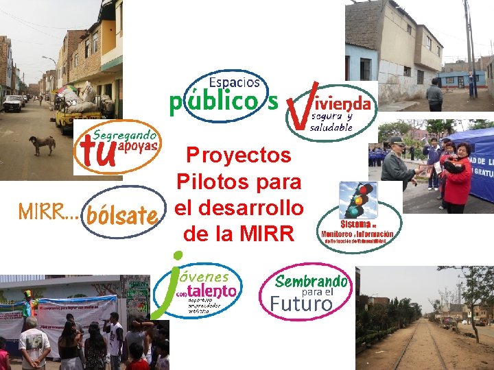 Proyectos Pilotos para el desarrollo de la MIRR 