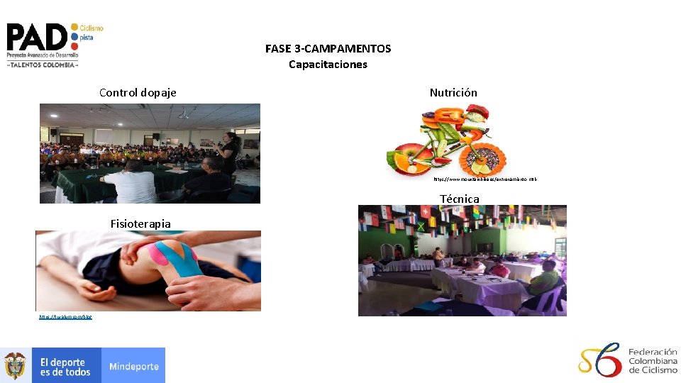 FASE 3 -CAMPAMENTOS Capacitaciones Control dopaje Nutrición https: //www. mountainbike. es/entrenamiento-mtb Técnica Fisioterapia https: FASE 3 -CAMPAMENTOS Capacitaciones Control dopaje Nutrición https: //www. mountainbike. es/entrenamiento-mtb Técnica Fisioterapia https: