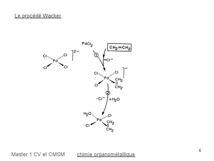 Le procédé Wacker Master 1 CV et CMSM chimie organométallique 6 