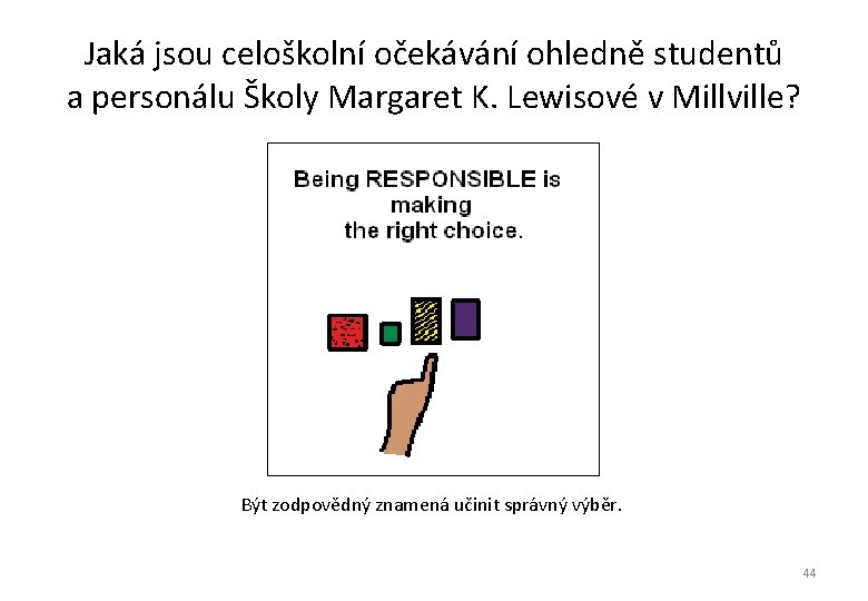 Jaká jsou celoškolní očekávání ohledně studentů a personálu Školy Margaret K. Lewisové v Jaká jsou celoškolní očekávání ohledně studentů a personálu Školy Margaret K. Lewisové v