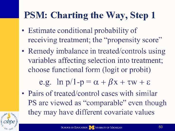 PSM: Charting the Way, Step 1 • 50 