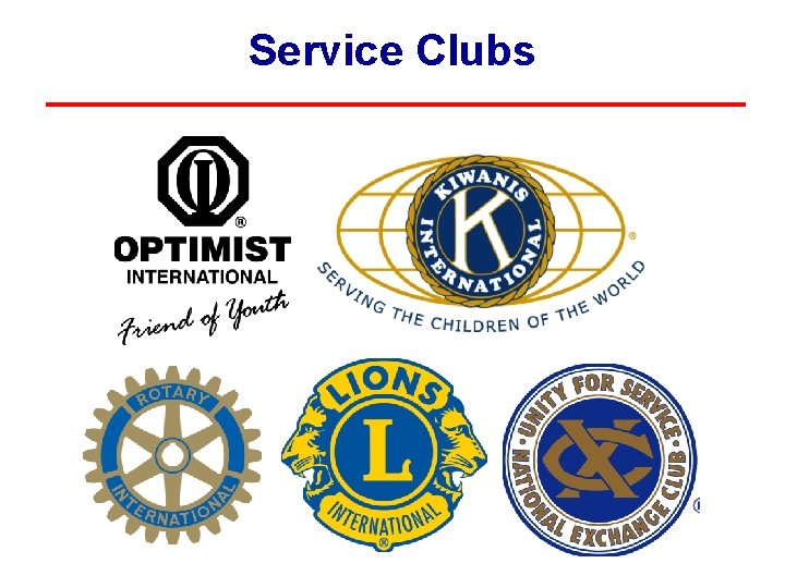 Service Clubs Service Clubs