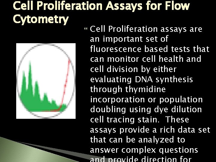 Cell Proliferation Assays for Flow Cytometry Cell Proliferation assays are an important set of
