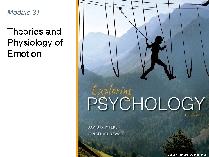 Module 31 Theories and Physiology of Emotion Josef F. Steufer/Getty Images 