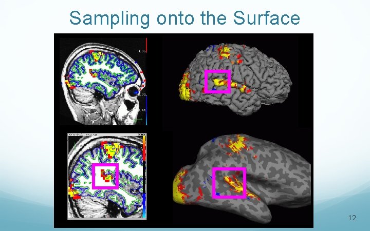 Sampling onto the Surface 12 