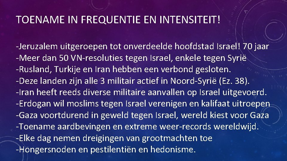 TOENAME IN FREQUENTIE EN INTENSITEIT! -Jeruzalem uitgeroepen tot onverdeelde hoofdstad Israel! 70 jaar -Meer TOENAME IN FREQUENTIE EN INTENSITEIT! -Jeruzalem uitgeroepen tot onverdeelde hoofdstad Israel! 70 jaar -Meer