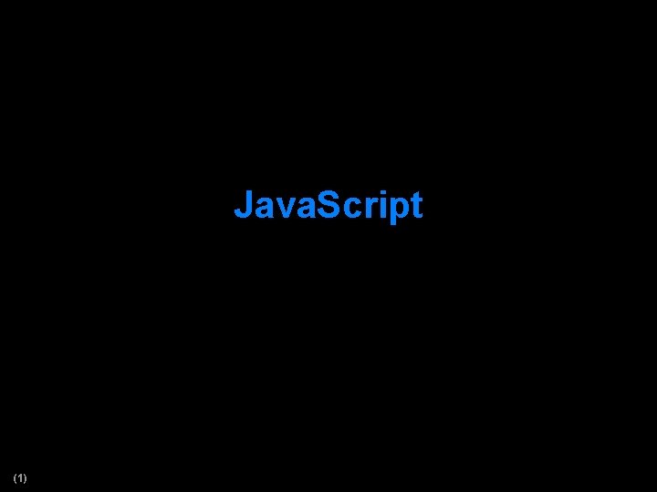Java. Script (1) 