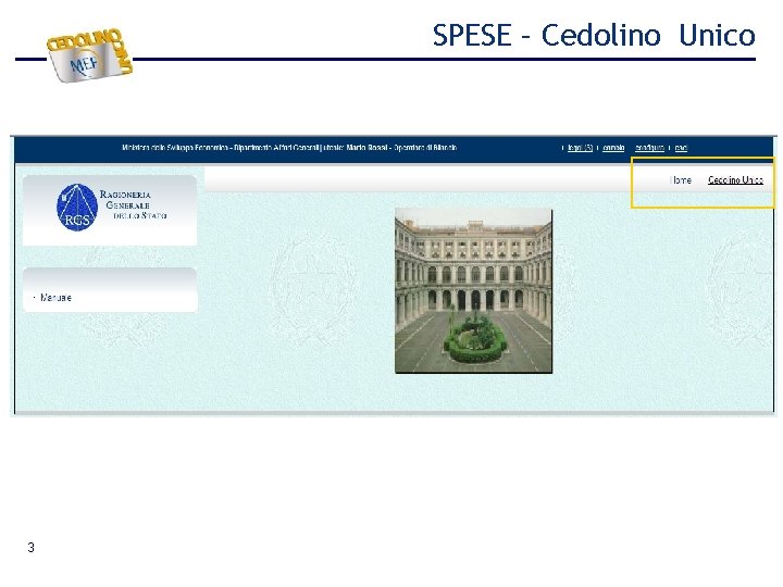 SPESE – Cedolino Unico 3 SPESE – Cedolino Unico 3