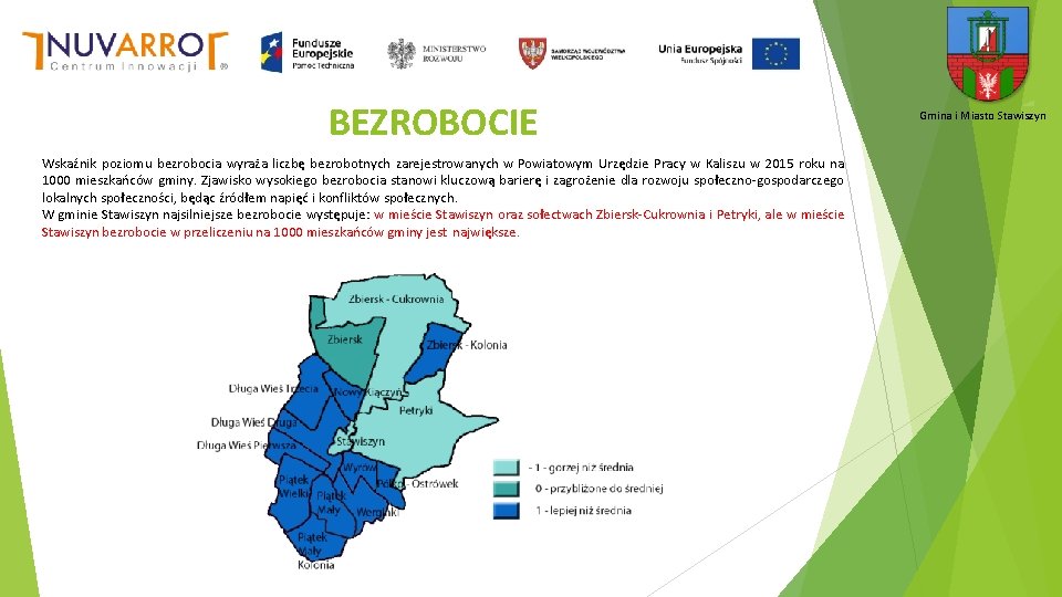 BEZROBOCIE Wskaźnik poziomu bezrobocia wyraża liczbę bezrobotnych zarejestrowanych w Powiatowym Urzędzie Pracy w Kaliszu