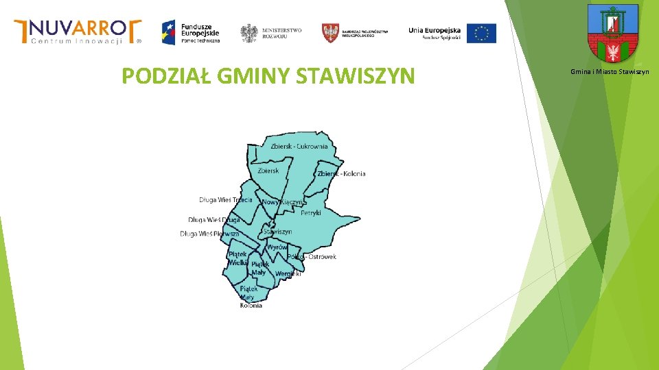 PODZIAŁ GMINY STAWISZYN Gmina i Miasto Stawiszyn 