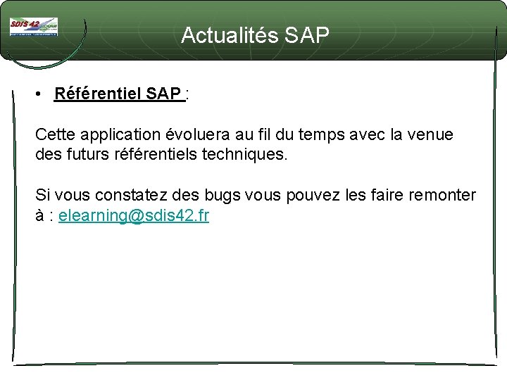 Actualités SAP • Référentiel SAP : Cette application évoluera au fil du temps avec