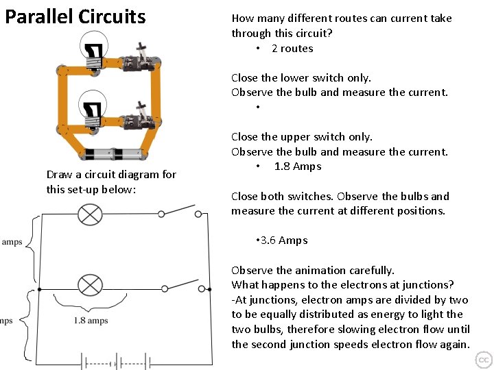 Parallel Circuits How many different routes can current take through this circuit? • 2