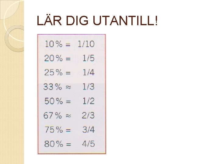 LÄR DIG UTANTILL! 