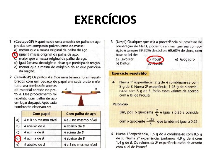 EXERCÍCIOS EXERCÍCIOS