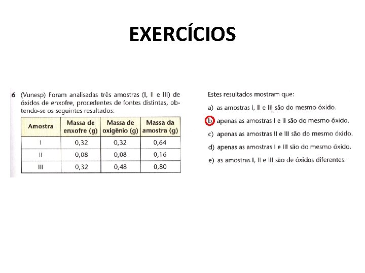 EXERCÍCIOS EXERCÍCIOS