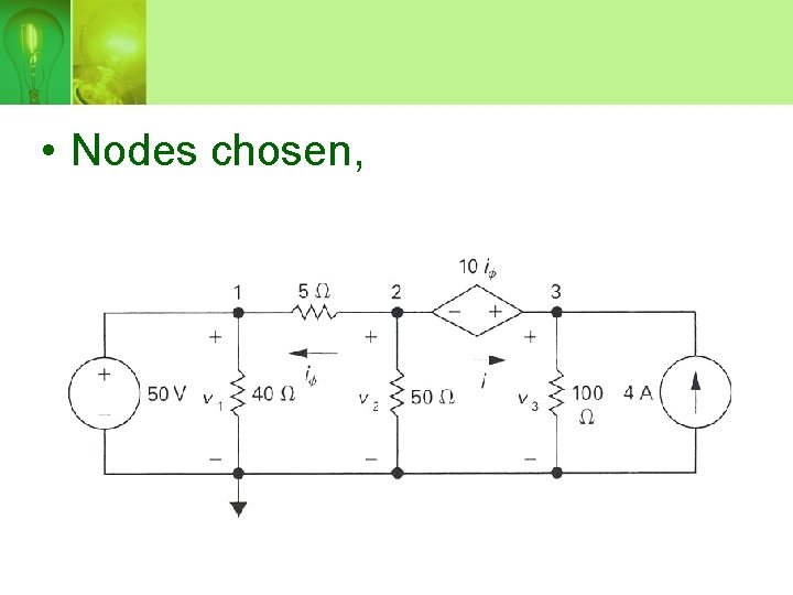  • Nodes chosen, 