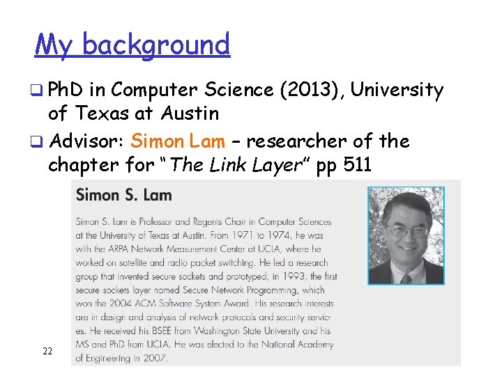 My background q Ph. D in Computer Science (2013), University of Texas at Austin