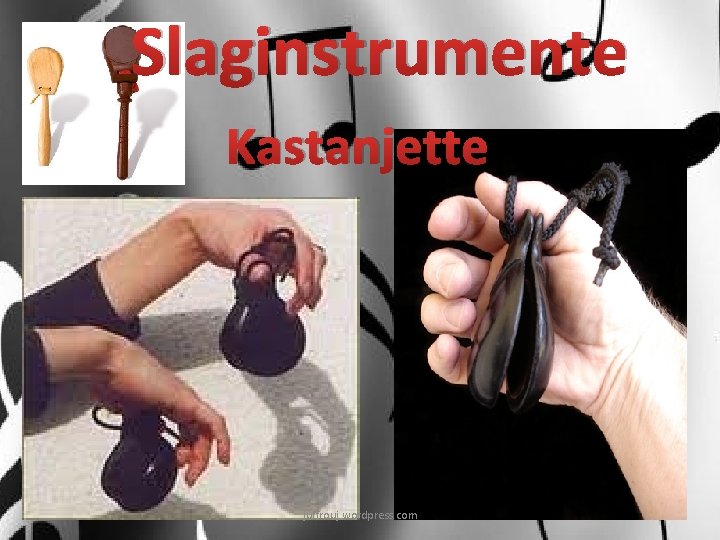 Slaginstrumente Kastanjette juffrouj. wordpress. com 