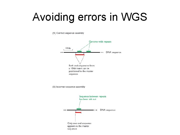 Avoiding errors in WGS 