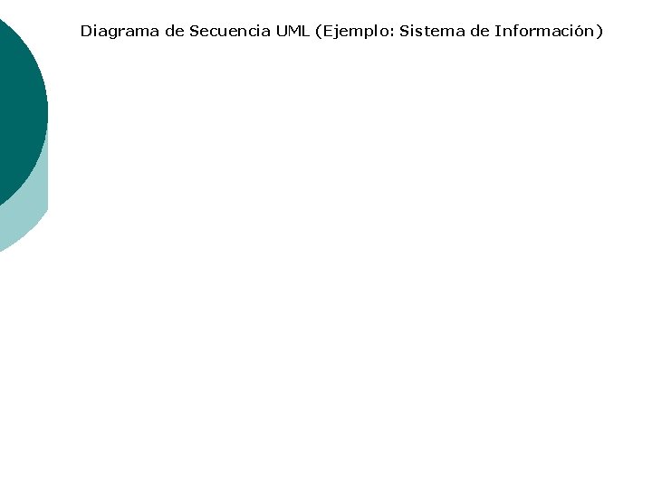 Diagrama de Secuencia UML (Ejemplo: Sistema de Información) 