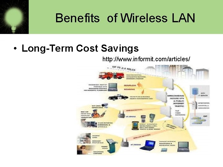 Benefits of Wireless LAN • Long-Term Cost Savings http: //www. informit. com/articles/ 